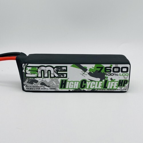SMC Racing 4S 14.8V 7600mAh 150C w/G10 Protection Plates (SC5)