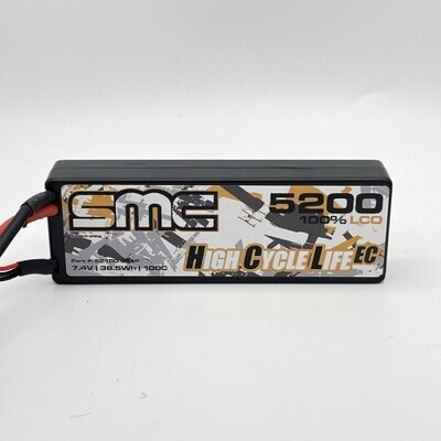 SMC Racing 2S 7.4V 5200mAh 100C Hardcase (Traxxas Connector)