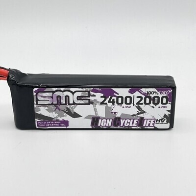 SMC Racing 3S 11.4V 2400/2000mAh 75C Little Li/Hv-LiPo (XT60)