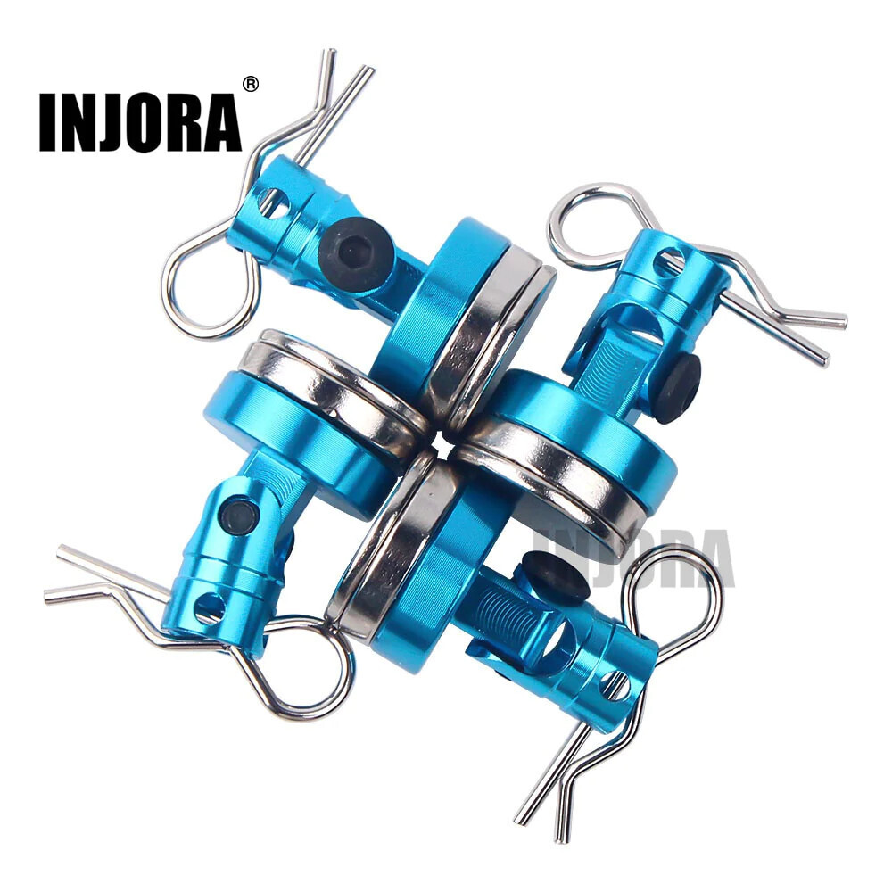 INJORA 4PCS Metal Magnetic Stealth Invisible Body Post 1/10