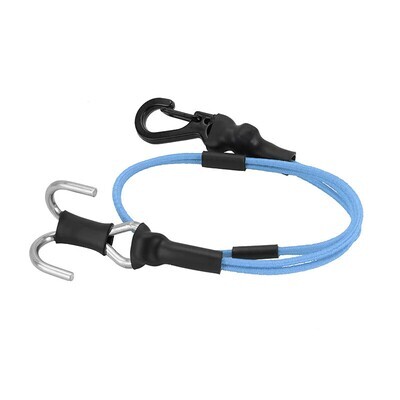 INJORA 270mm Elastic Rescue Rope With Hooks For 1/18 1/24 (Blue)