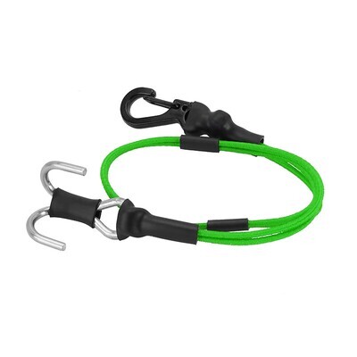 INJORA 270mm Elastic Rescue Rope With Hooks For 1/18 1/24 (Green)