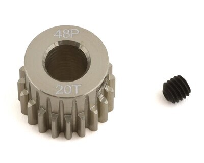 ProTek RC 48P Hard Anodized Aluminum Pinion Gear (5.0mm Bore) (20T)