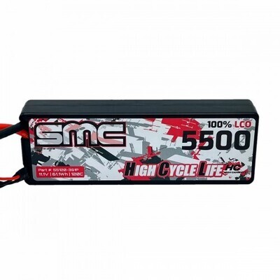 SMC Racing 3S 11.1V 5500mAh 120C Hardcase (T-Plug)