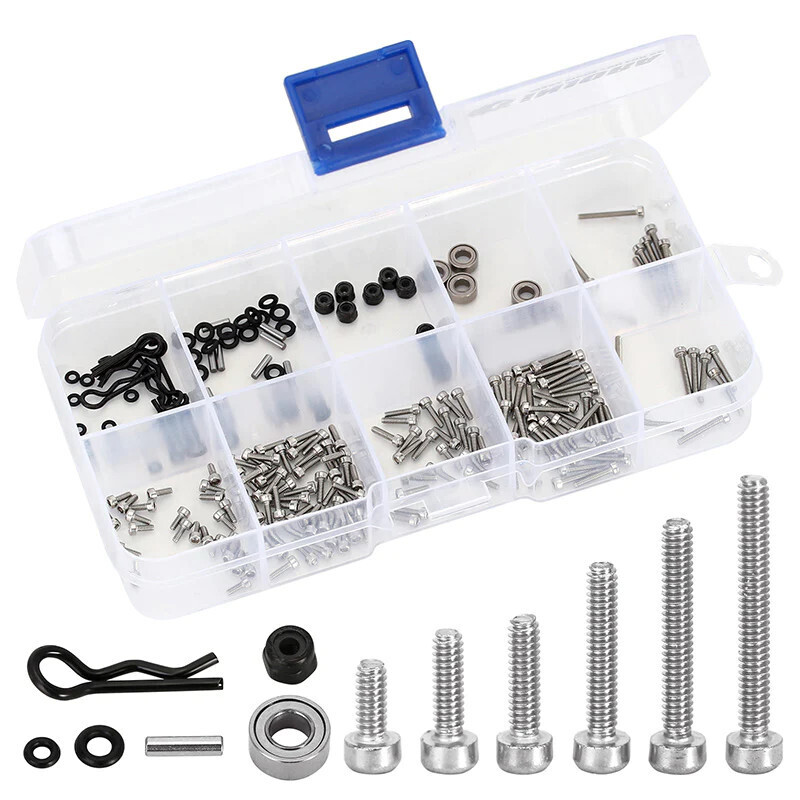 INJORA M1.4 Screws M2 Nuts Bearings O-Rings Screw Kit For Axial SCX24