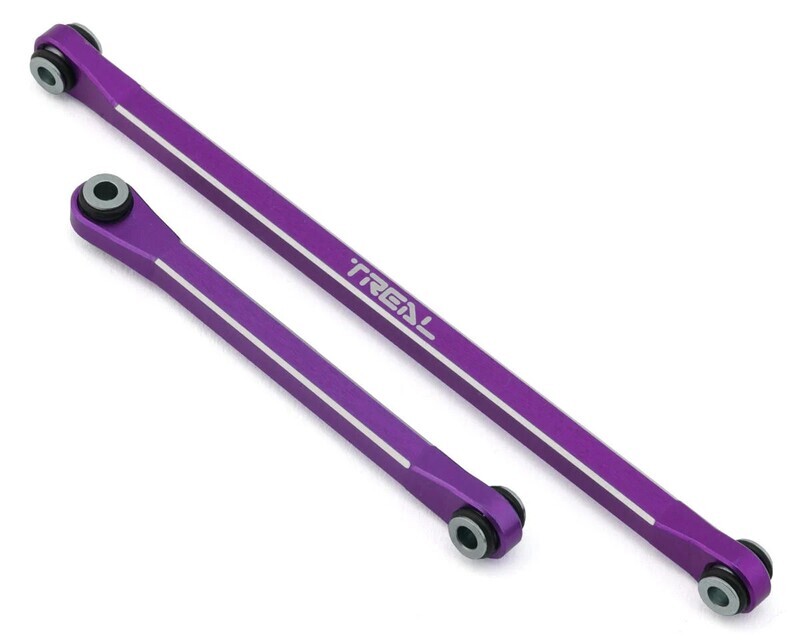 Treal Hobby Axial UTB18 Aluminum Front Steering Linkage Set (Purple)