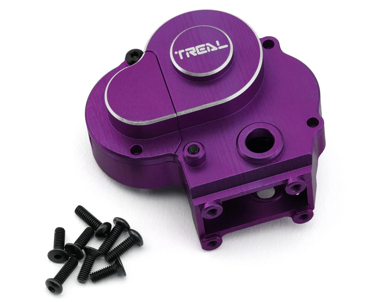 Treal Hobby Axial UTB18 Aluminum Transmission Housing Set (Purple)