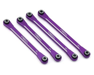 Treal Hobby Axial UTB18 Aluminum Upper Chassis 4-Link Upgrade Set (Purple)
