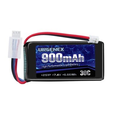 900mAh 7.4V 30C 2S SCX24 Battery (PH2.0)