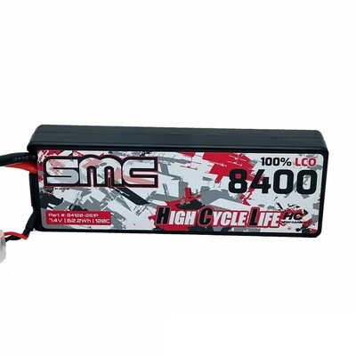 SMC Racing 2S 7.4V 8400mAh 120C Hardcase (T-Plug)