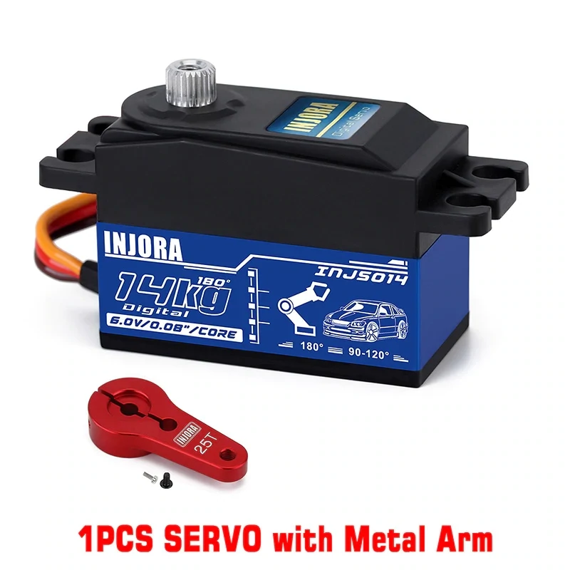 INJORA 22KG Metal Gear Digital Low Profile Servo For 1/10