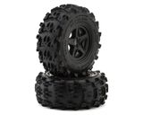 UpGrade RC Saw Blade 2.8&quot; Pre-Mounted Off-Road Tires w/5-Star Wheels (2) (17mm/14mm/12mm Hex)