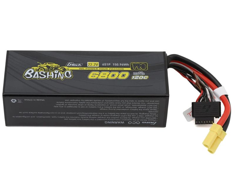 Gens Ace G-Tech Smart 6S Bashing Series Hardcase LiPo Battery 120C (22.2V/6800mAh) w/EC5 (D1D))