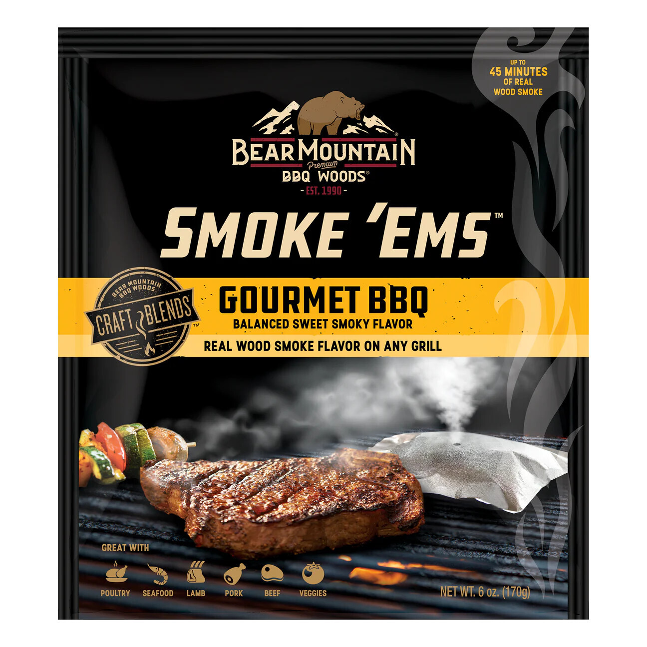 Bear Mountain BBQ Smoke'Ems Bear Mountain BBQ Smoke'Ems, Flavor: Gourmet