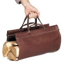 Leather Log Carrier