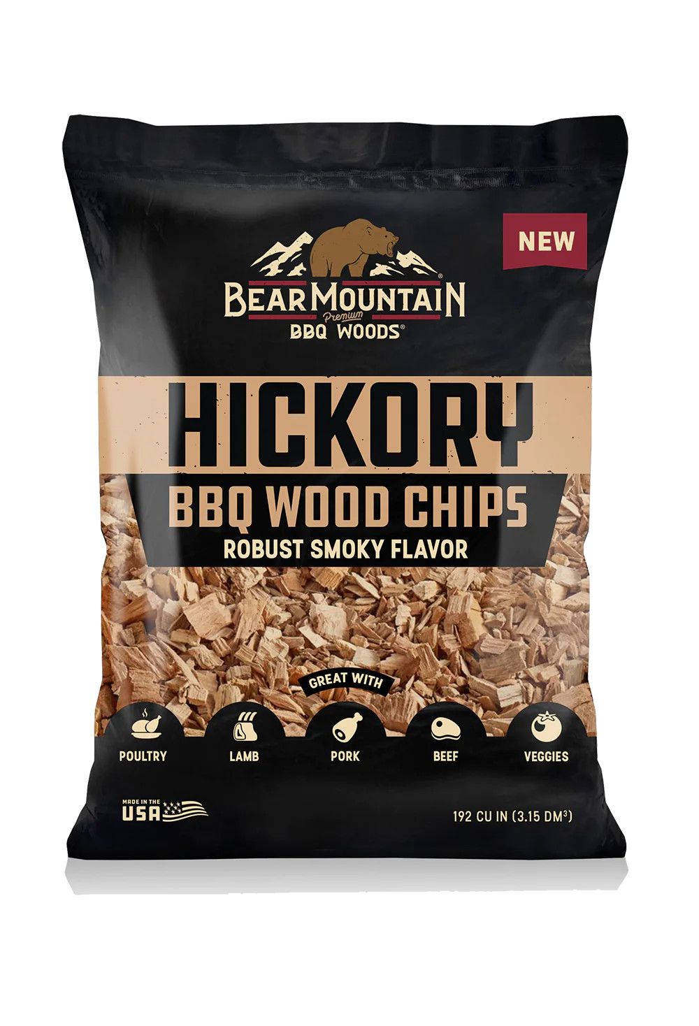 Bear Mountain Wood Chips, Flavor: Hickory