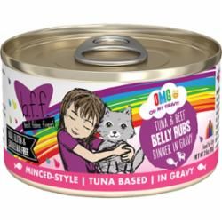 WERUVA BFF CAT OMG BELLY RUBS TUNA &amp; BEEF 2.8OZ