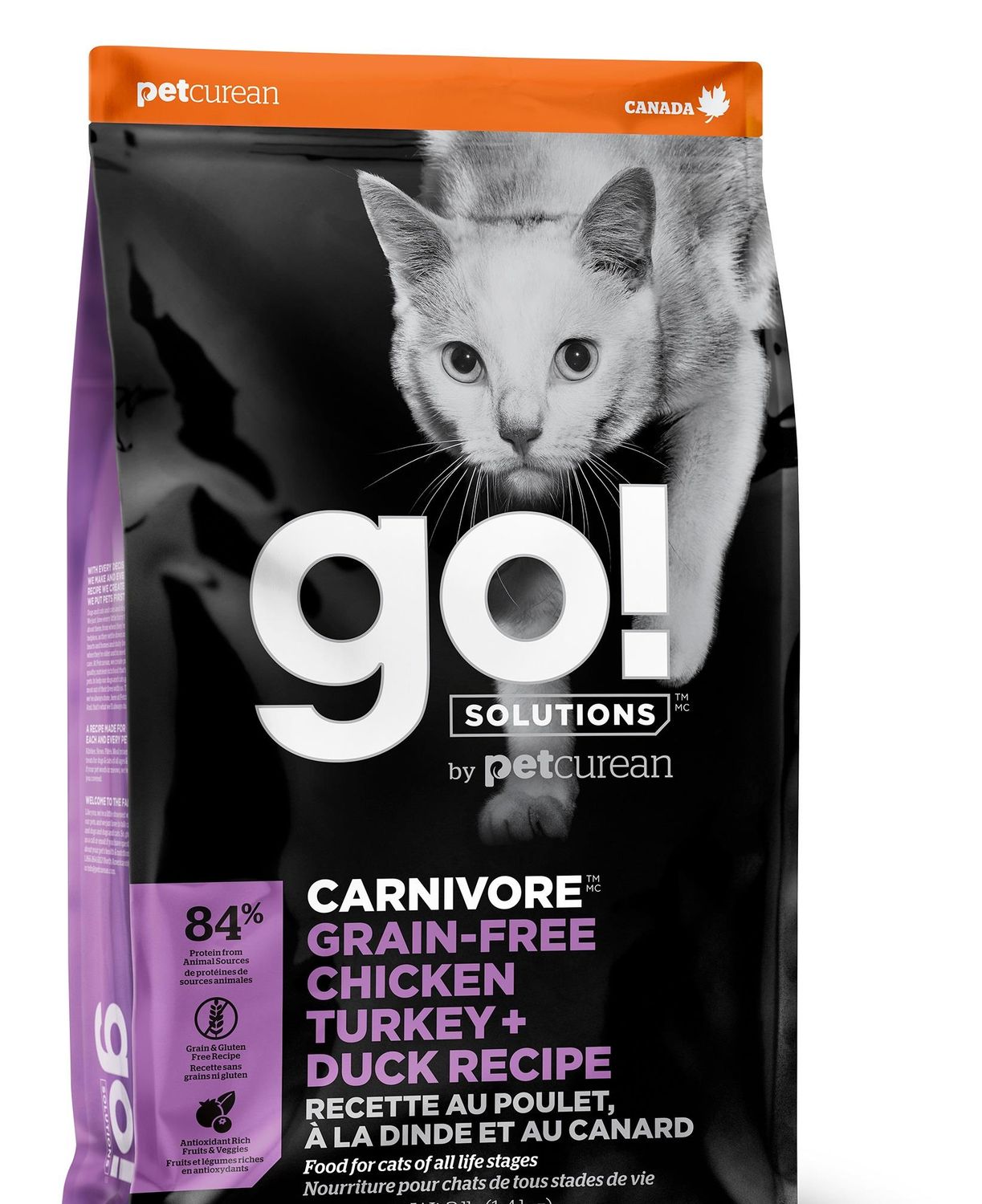 Go! Carnivore Grain Free Chicken, Turkey + Duck Cat 16 lb
