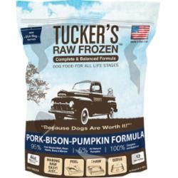 TUCKERS DOG FROZEN COMPLETE BALANCE PORK &amp; BISON 3LB