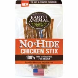 EARTH ANIMAL DOG NO-HIDE STIX CHICKEN SMALL 10 PACK