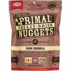 PRIMAL DOG FREEZE-DRIED NUGGET PORK 14OZ