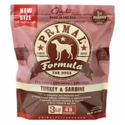 PRIMAL DOG FROZEN NUGGET TURKEY 3LB