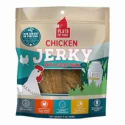 PLATO DOG JERKY CHICKEN WITH GOAT&#39;S MILK 7OZ