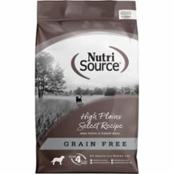 NUTRISOURCE DOG GRAIN FREE HIGH PLAINS SELECT 26LB