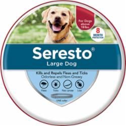 SERESTO DOG LARGE COLLAR 8 MONTHS