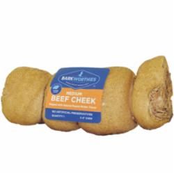 BARKWORTHIES DOG GRAIN FREE BEEF CHEEK DIPPED PEANUT BUTTER MEDIUM