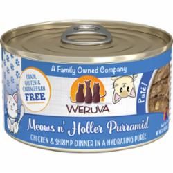 WERUVA CAT PATE MEOWS N&#39; HOLLER PURRAMID 3OZ