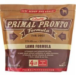 PRIMAL DOG PRONTO LAMB 4LB