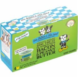 BEAR &amp; THE RAT DOG FROZEN PEANUT BUTTER &amp; BACON PEANUT BUTTER YOGURT 3.5OZ 4 PACK