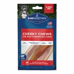BARKWORTHIES DOG CHEEKY CHEW 6IN 3PK