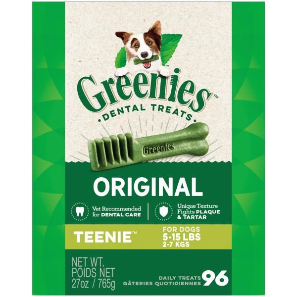Greenies Tub Treat Pack 27 oz Teenie 96 ct