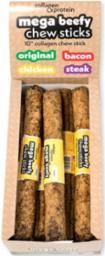 FRANKLY D 10&quot; CLLGN CHKN MEGA BEEFY CHEW STICKS