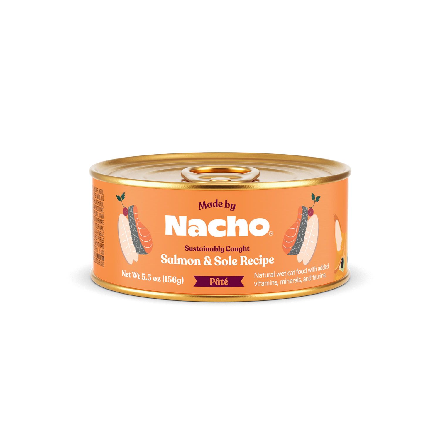Made by Nacho Sustainably Caught Salmon &amp; Sole Pate Cat 5.5oz