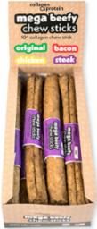 FRANKLY D 10&quot; CLLGN STEAK MEGA BEEFY CHEW STICKS
