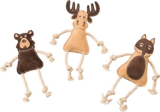 Ethical Spot Dura-Fuse Leather Forest Assorted Dog Toy 14&quot;