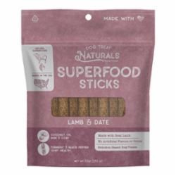 DOG TREAT NATURALS DOG SUPERFOOD STICKS LAMB &amp; DATE 10OZ