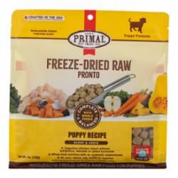 PRIMAL DOG FREEZE-DRIED PRONTO PUPPY CHICKEN SALMON 7OZ