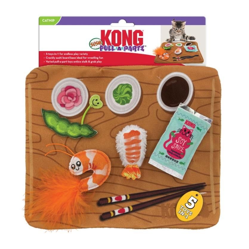 Kong Pull-A-Partz Sushi Cat Toy