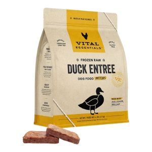 VITAL ESSENTIALS DOG FROZEN PATTIES DUCK 6LB