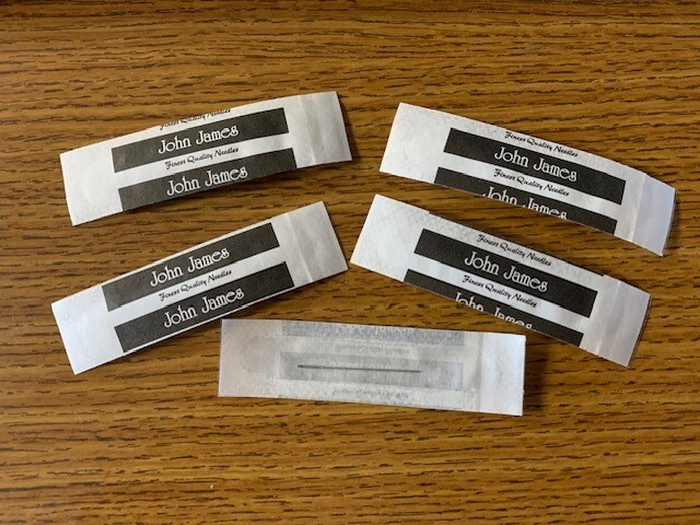 John James Size 26 Individually wrapped needle pack of FIVE