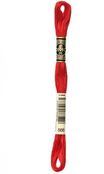 DMC 666 Bright Christmas Red