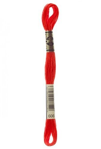 DMC 606 Bright Orange Red