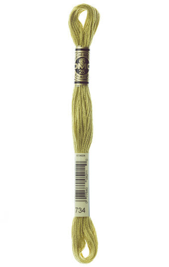 DMC 734 Light Olive Green