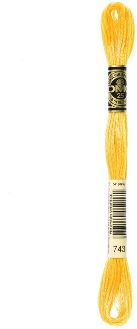 DMC 743 Medium Yellow