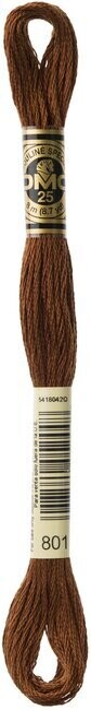 DMC 801 Dark Coffee Brown
