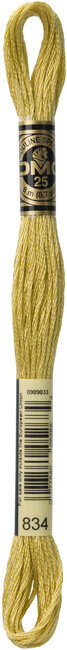 DMC 834 Vary Light Golden Olive